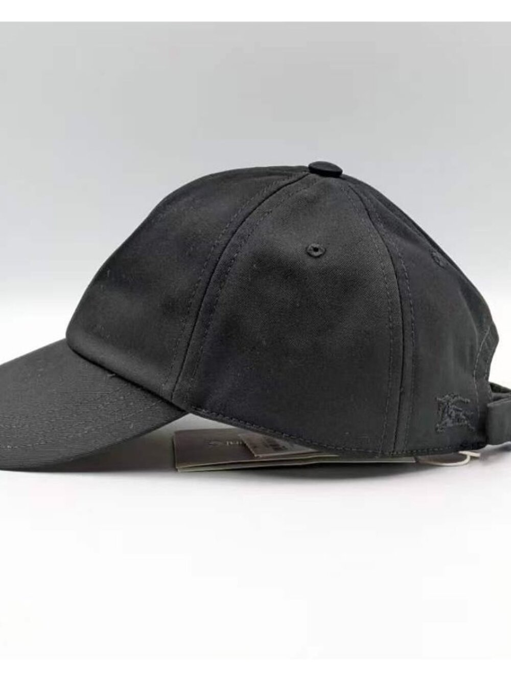 Burberry Check Lined Cotton Blend Baseball Cap Black S 8083524 - Picture 3 of 14
